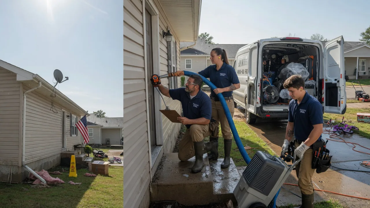 Ceiling Water Damage Restoration in Cleveland, OK near me